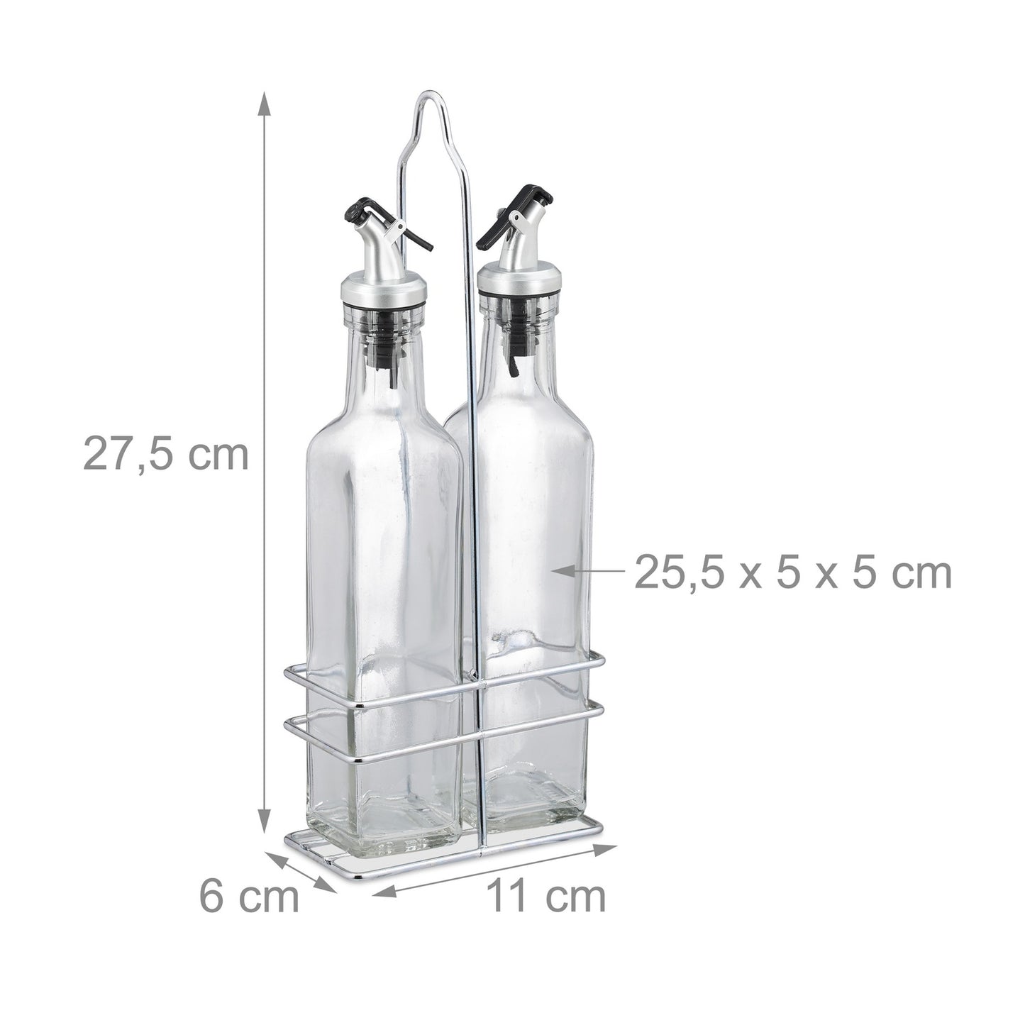 Oil and vinegar set with stand