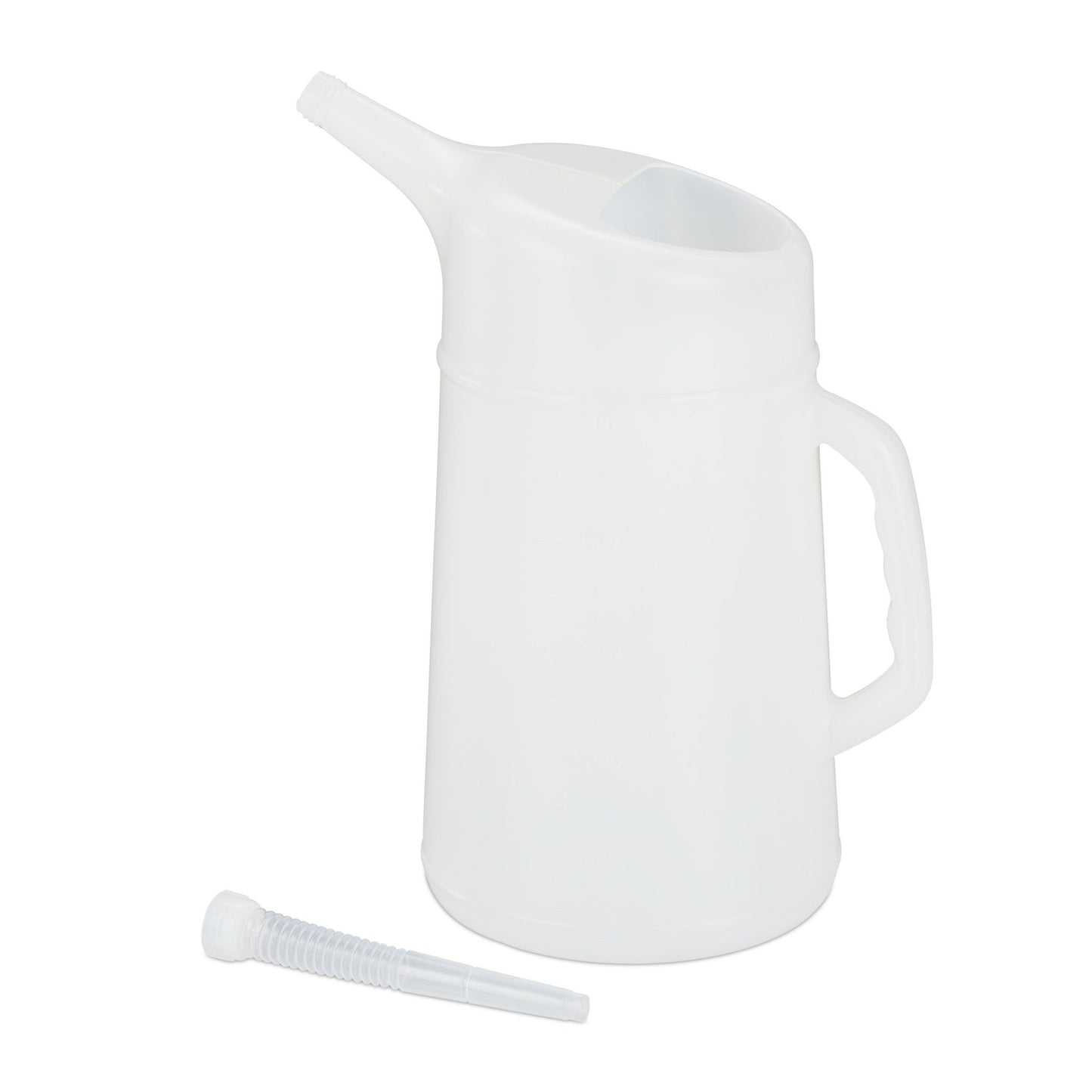 Oil jug with filler neck