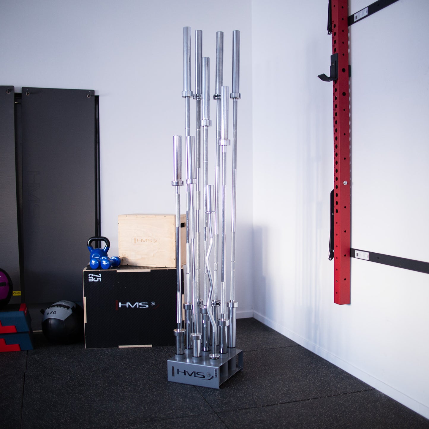Olympic Barbell Rack, Commercial Grade, Steel
