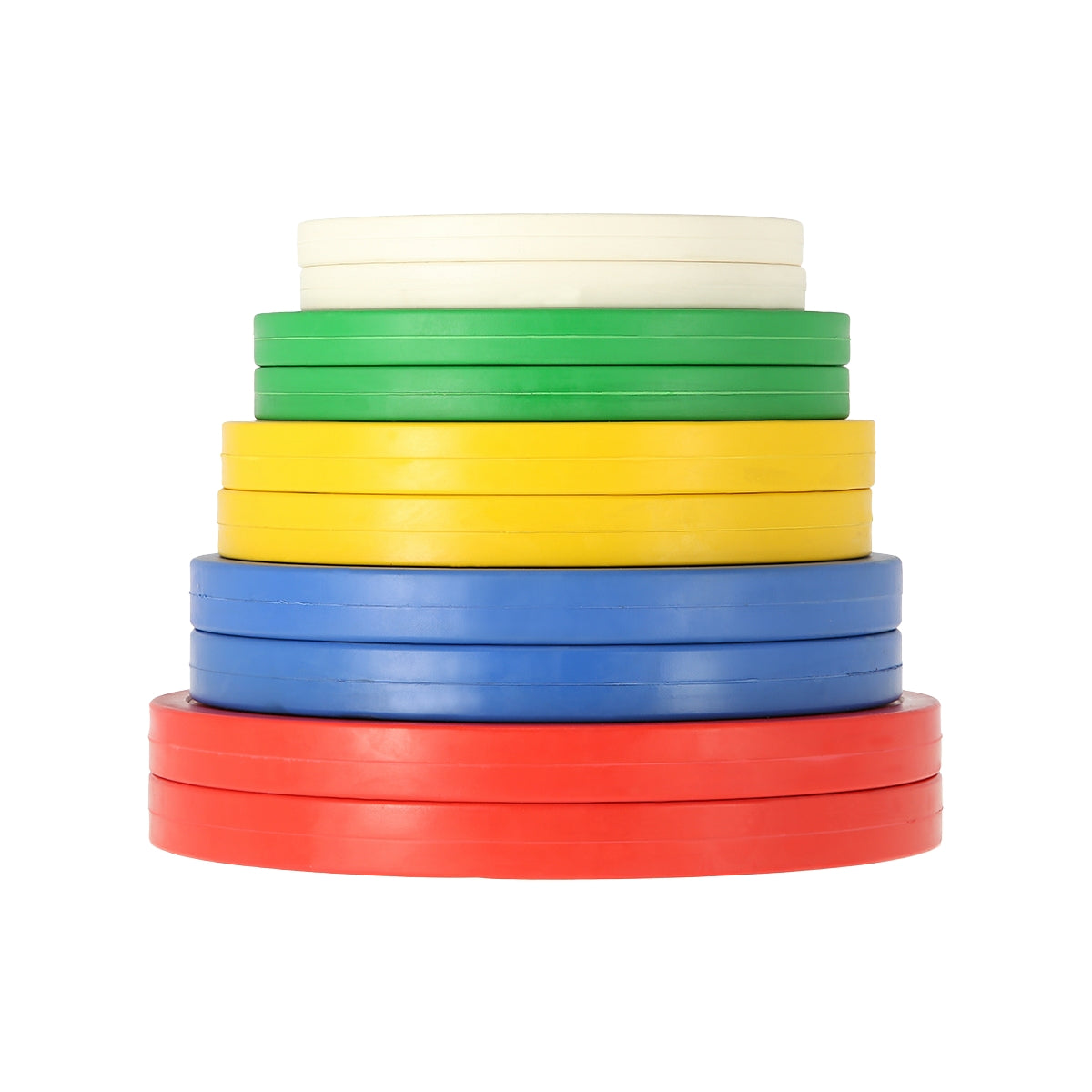 Olympic Weight Plates Set, 0.5–2.5 kg, 5 Pairs