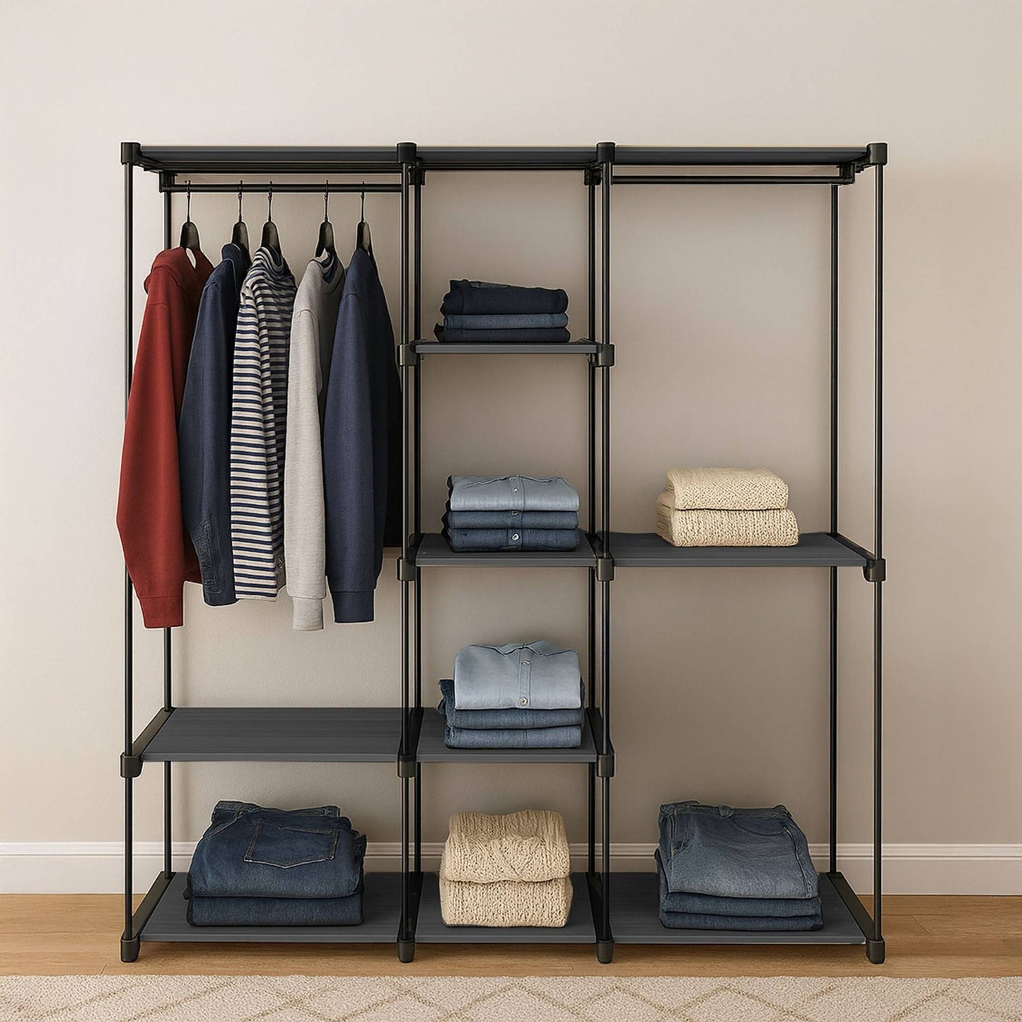 Open Wardrobe – Metal Freestanding Clothes Rack
