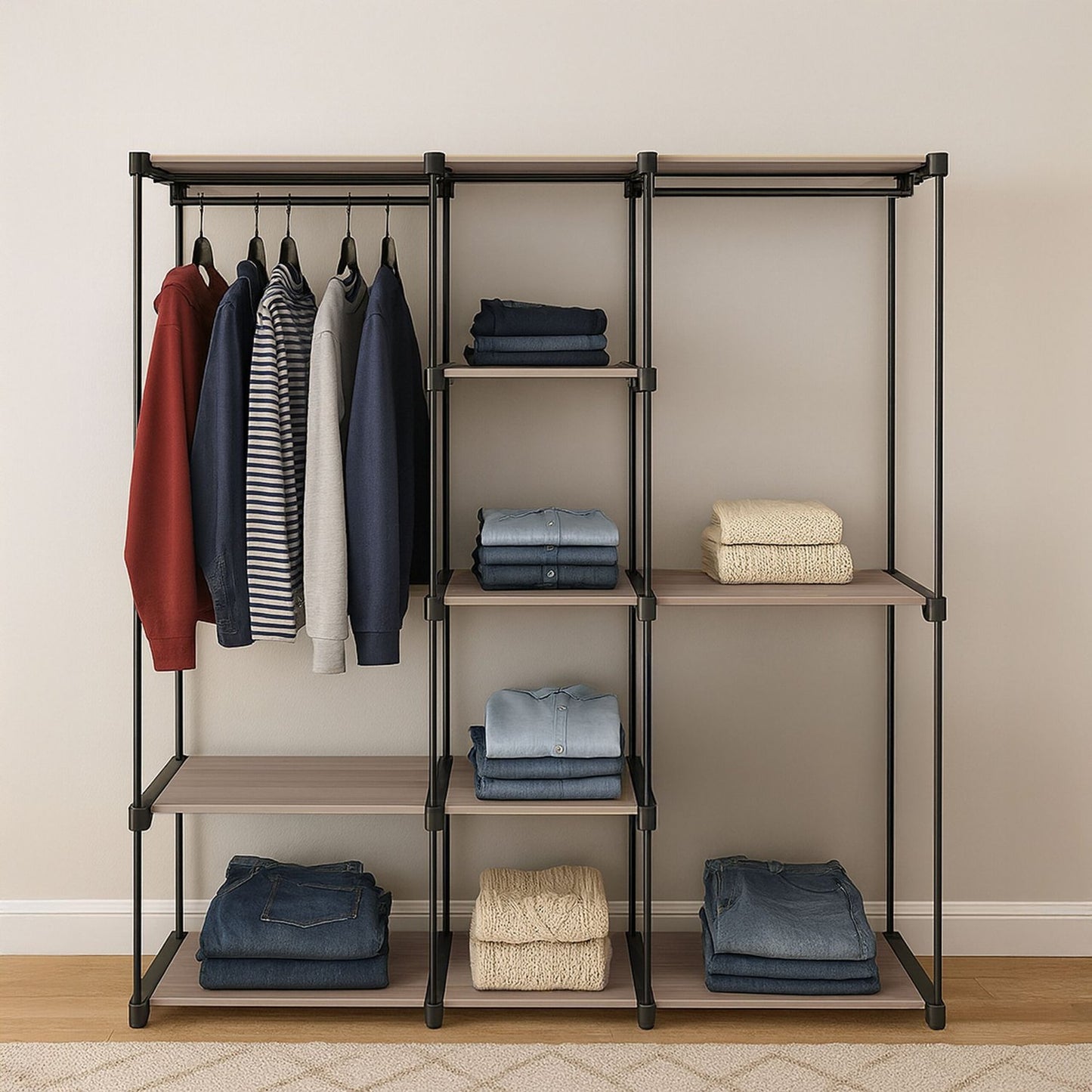 Open Wardrobe – Metal Freestanding Clothes Rack