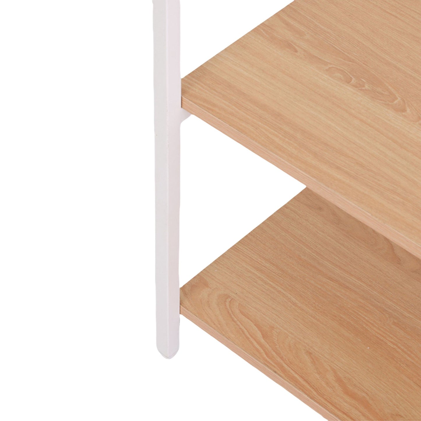 Open Wardrobe with Rails & Shelves – Iron & Wood