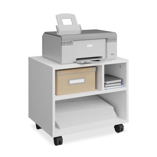 Open roll container with 3 compartments
