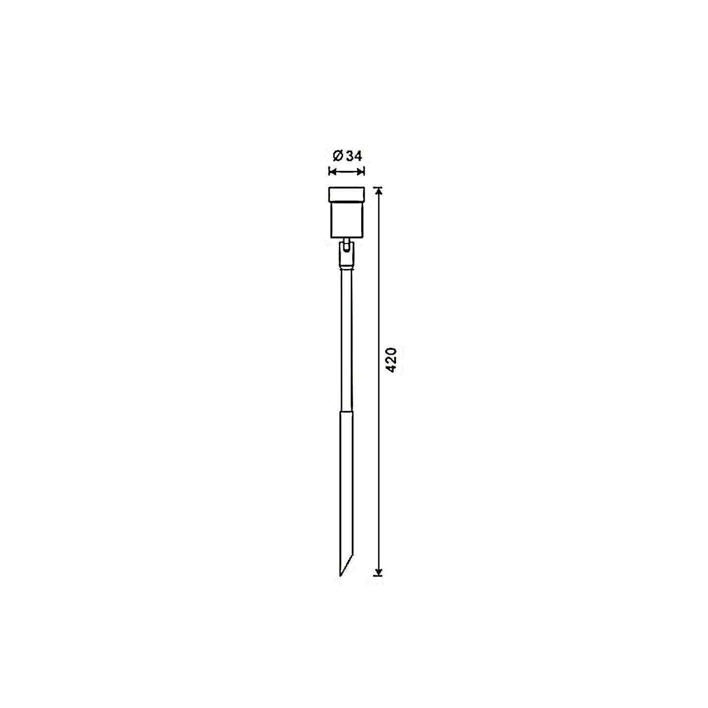 Optica garden spotlight Aluminum