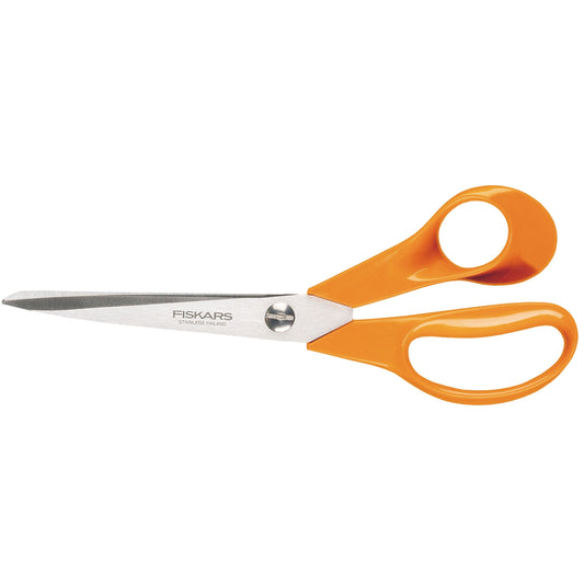 Orange Handle Scissors, 21 cm, Stainless Steel