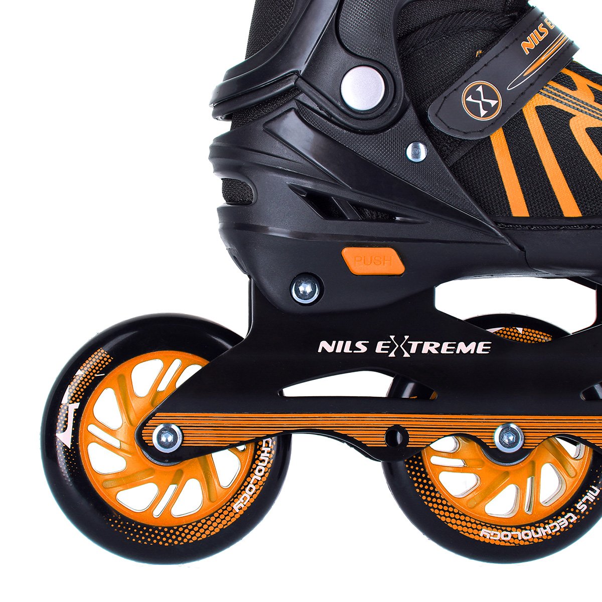 Orange In-Line Skates, Size L (39-43)