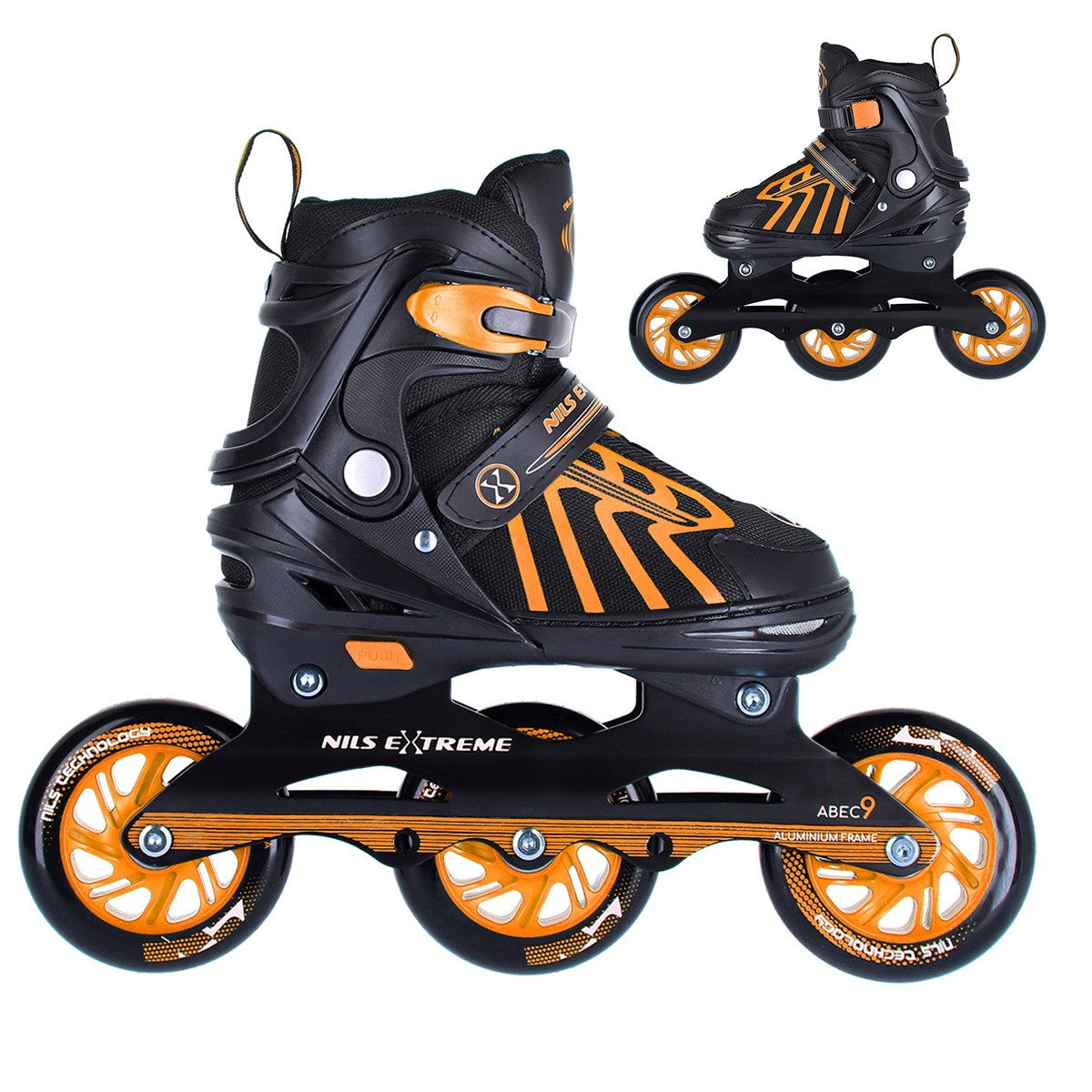 Orange In-Line Skates, Size L (39-43)