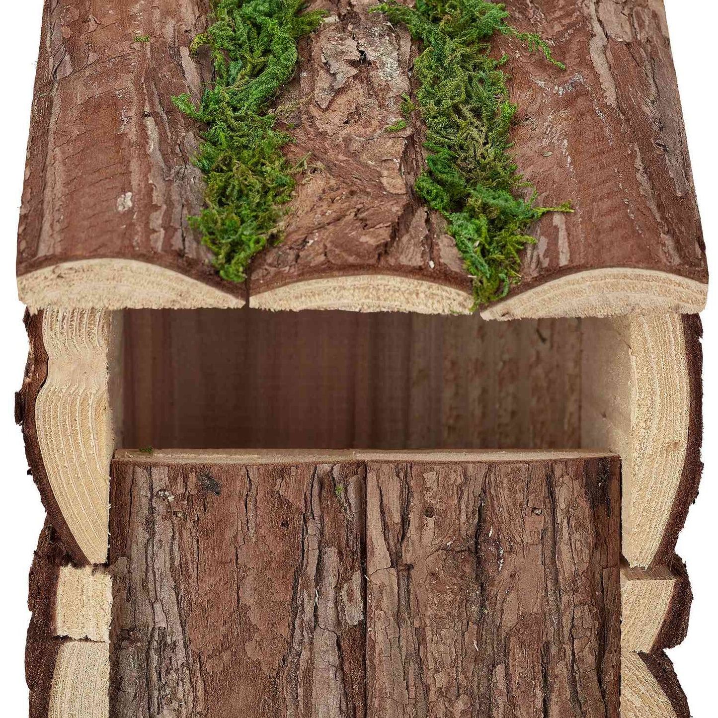 Ornamental box with bark