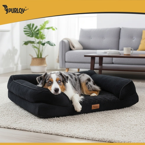 Orthopedic Pet Bed, Medium 80x65 cm, Foam, Non-Slip