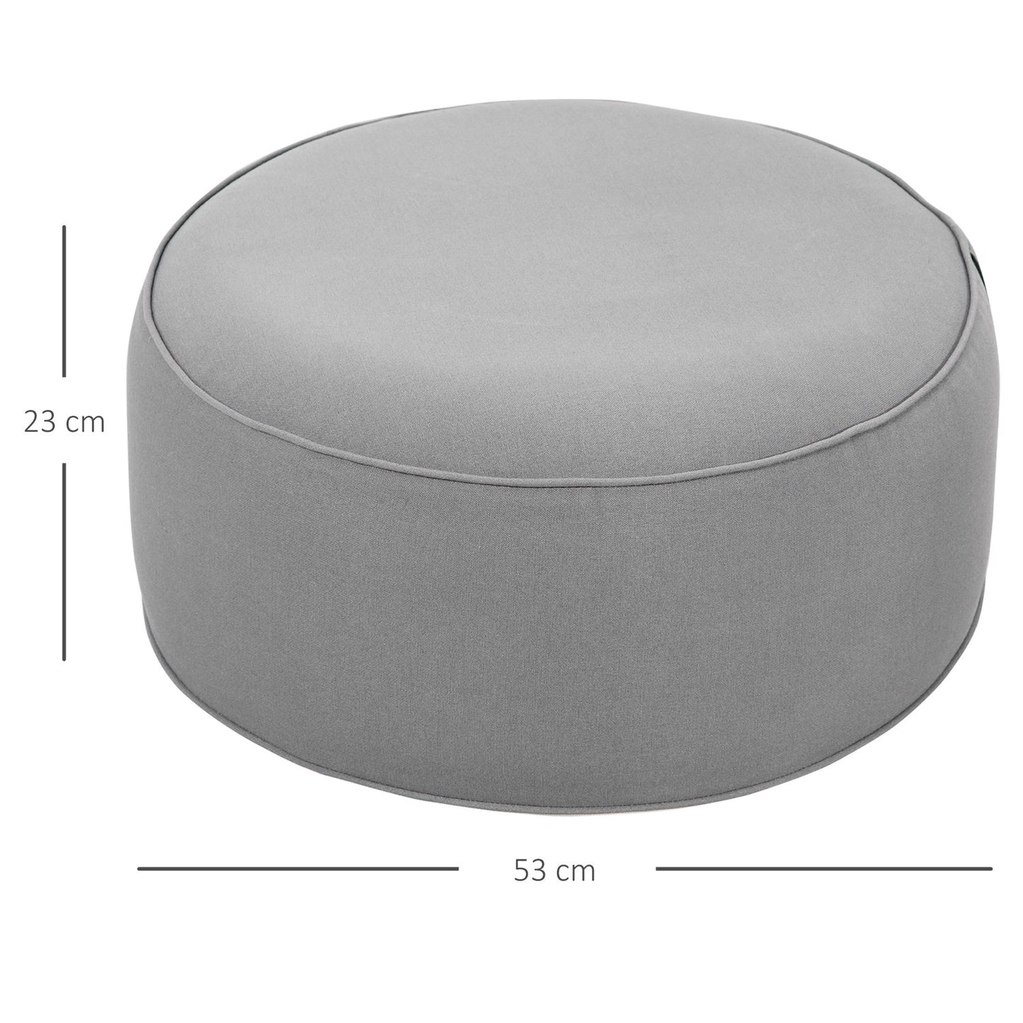 Inflatable Footstool Ottoman, Indoor Outdoor, 150kg Capacity