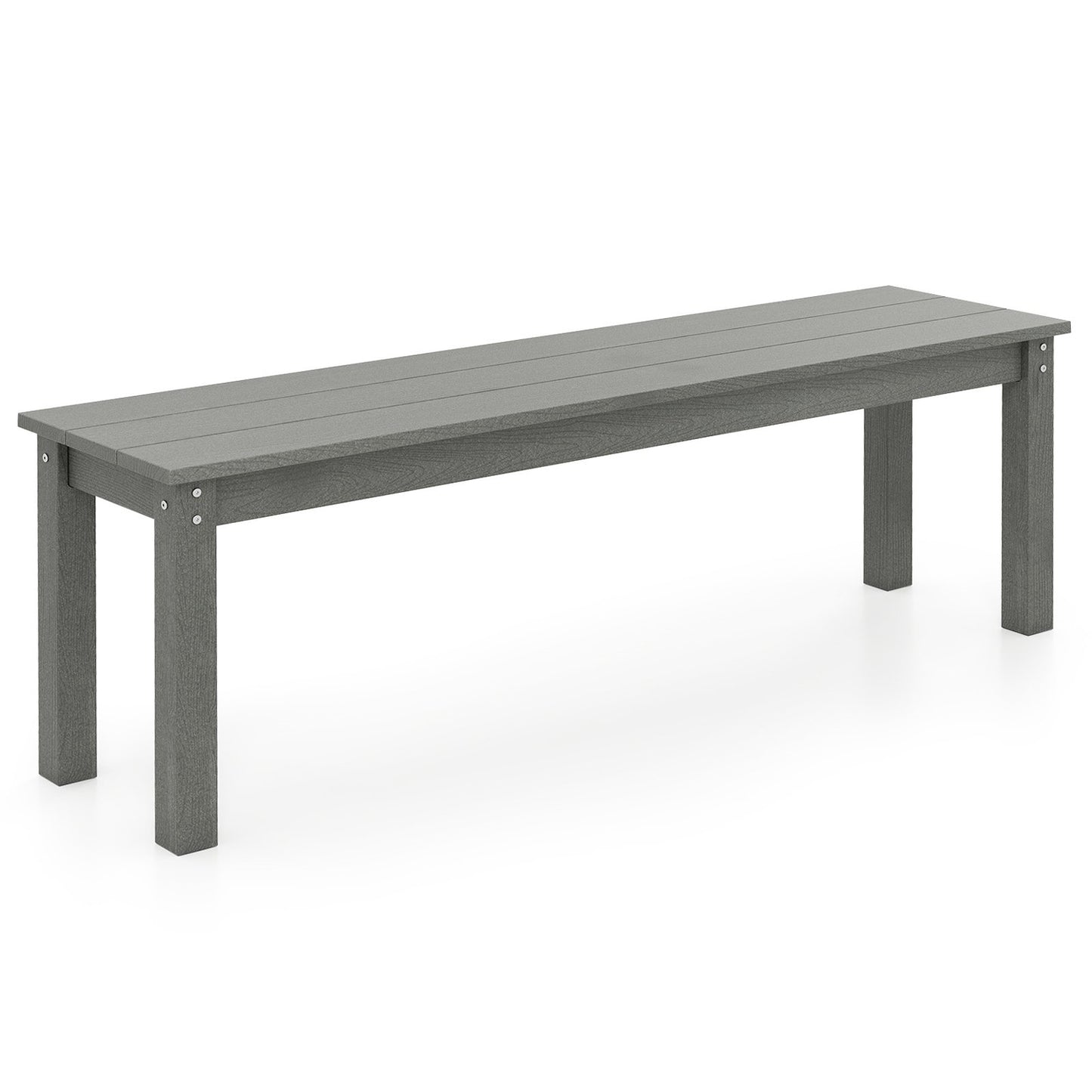 Outdoor 3-Seater Bench, Weatherproof HDPE, 140 cm