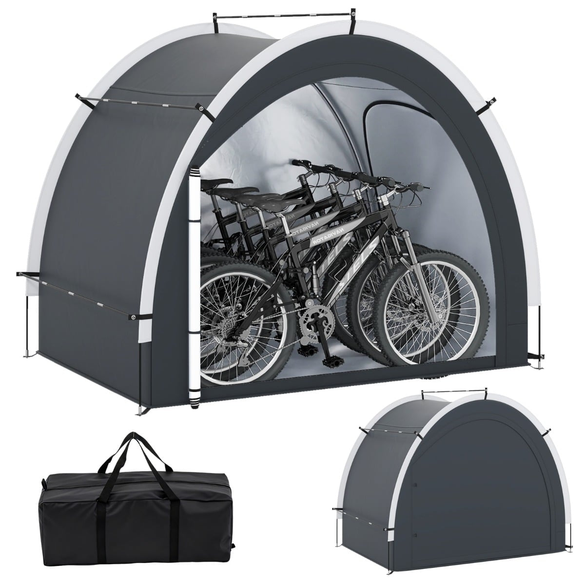 Outdoor Bike Storage Tent, Waterproof, 4-5 Bikes Capacity