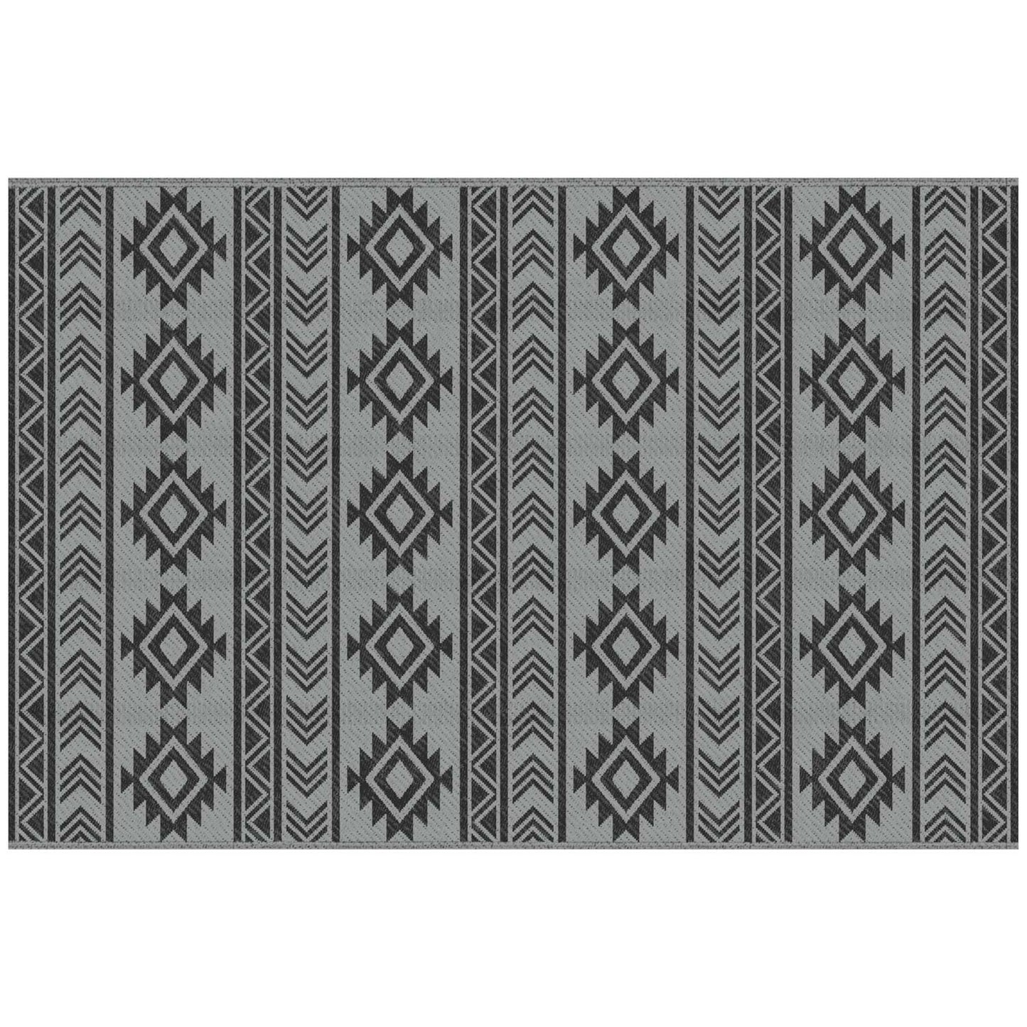 Waterproof outdoor plastic mat - Double-sided, 182x274cm
