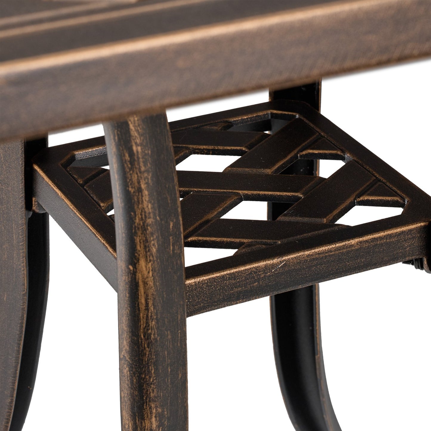 Outdoor Cast Aluminium Garden Side Table – Weatherproof