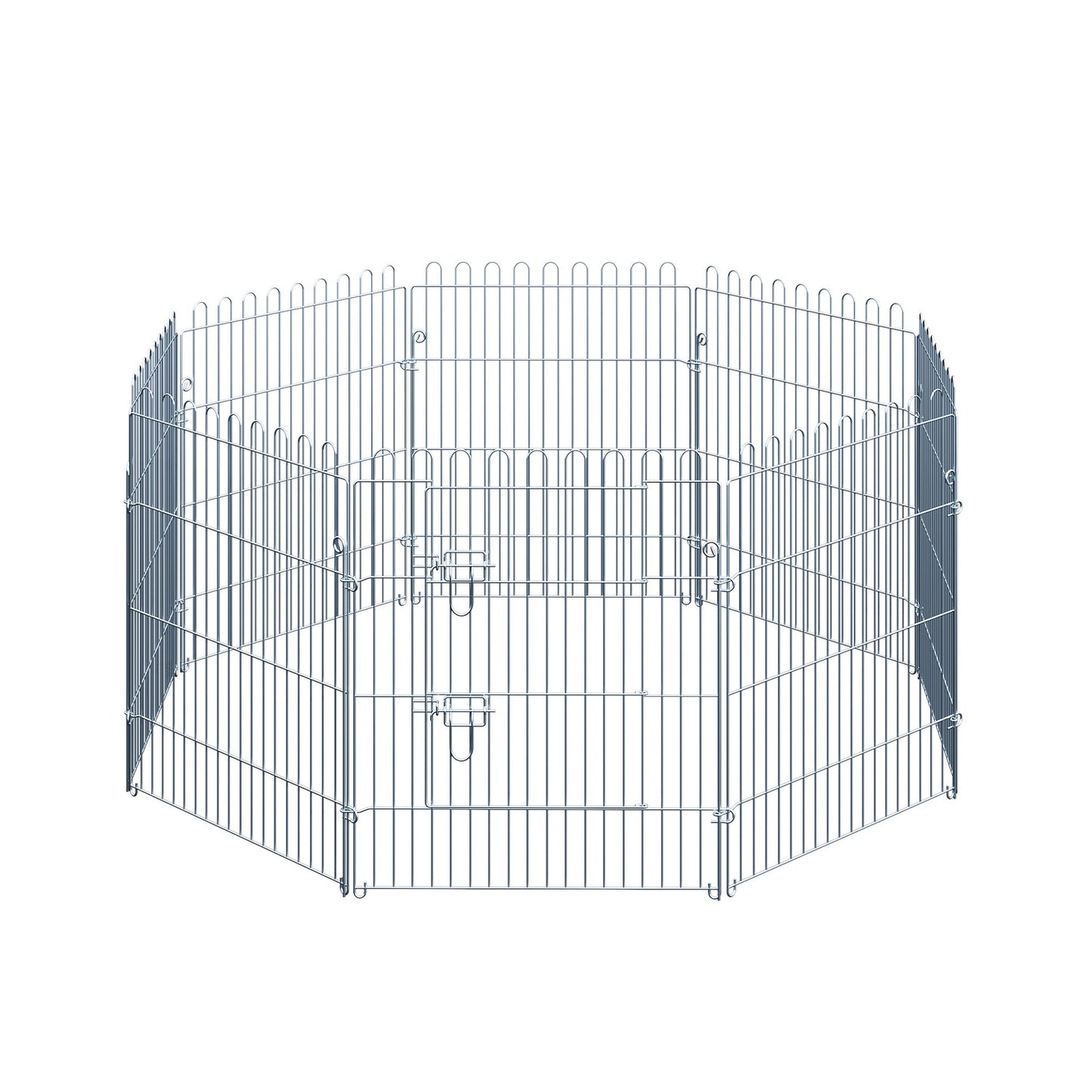 Outdoor puppy enclosure, 8-panel playpen, safe and stable