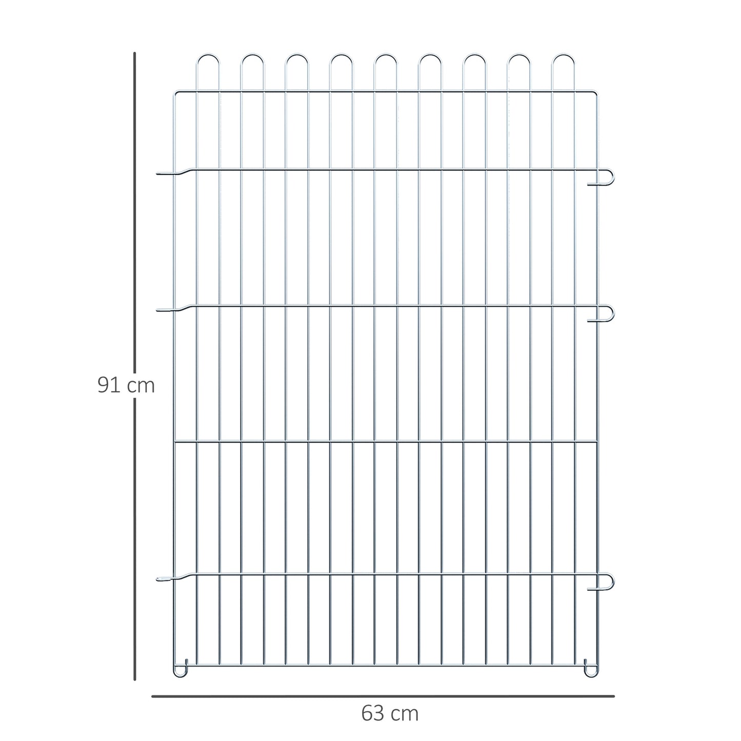Outdoor puppy playpen, 8-panel, Safe & Stable, 63x91 cm