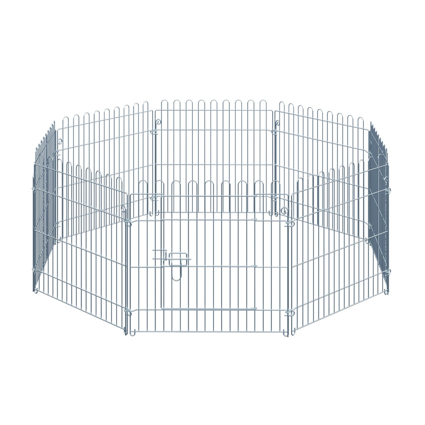 Outdoor puppy playpen fence, 8 panels, W63 x H60 cm