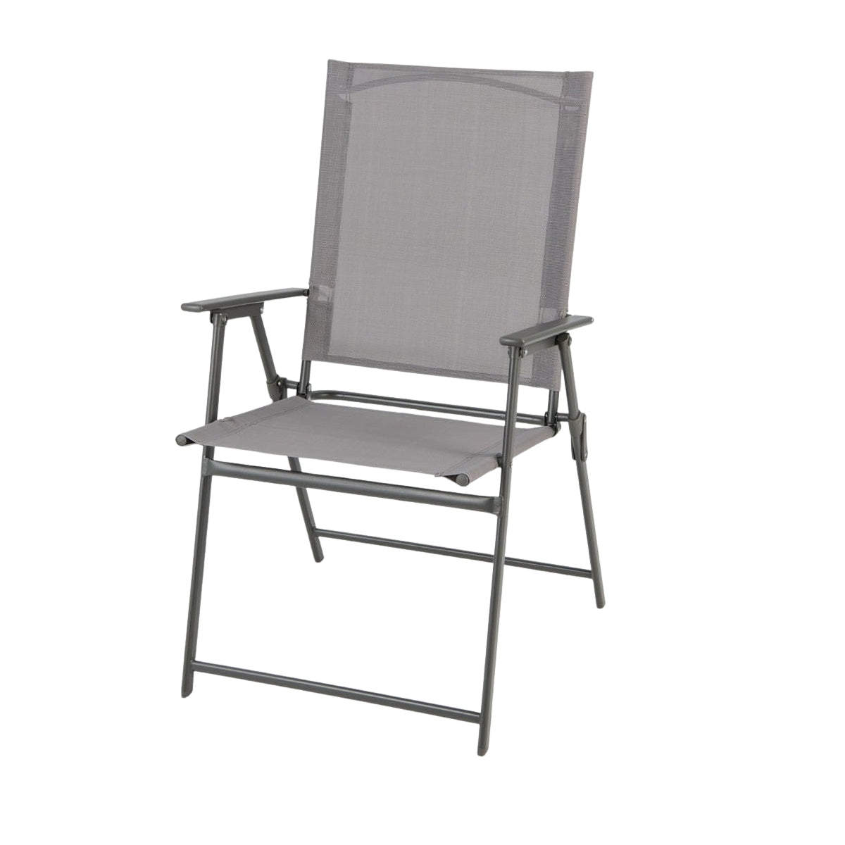 Outdoor Folding Chair Set, High Back, Breathable Fabric