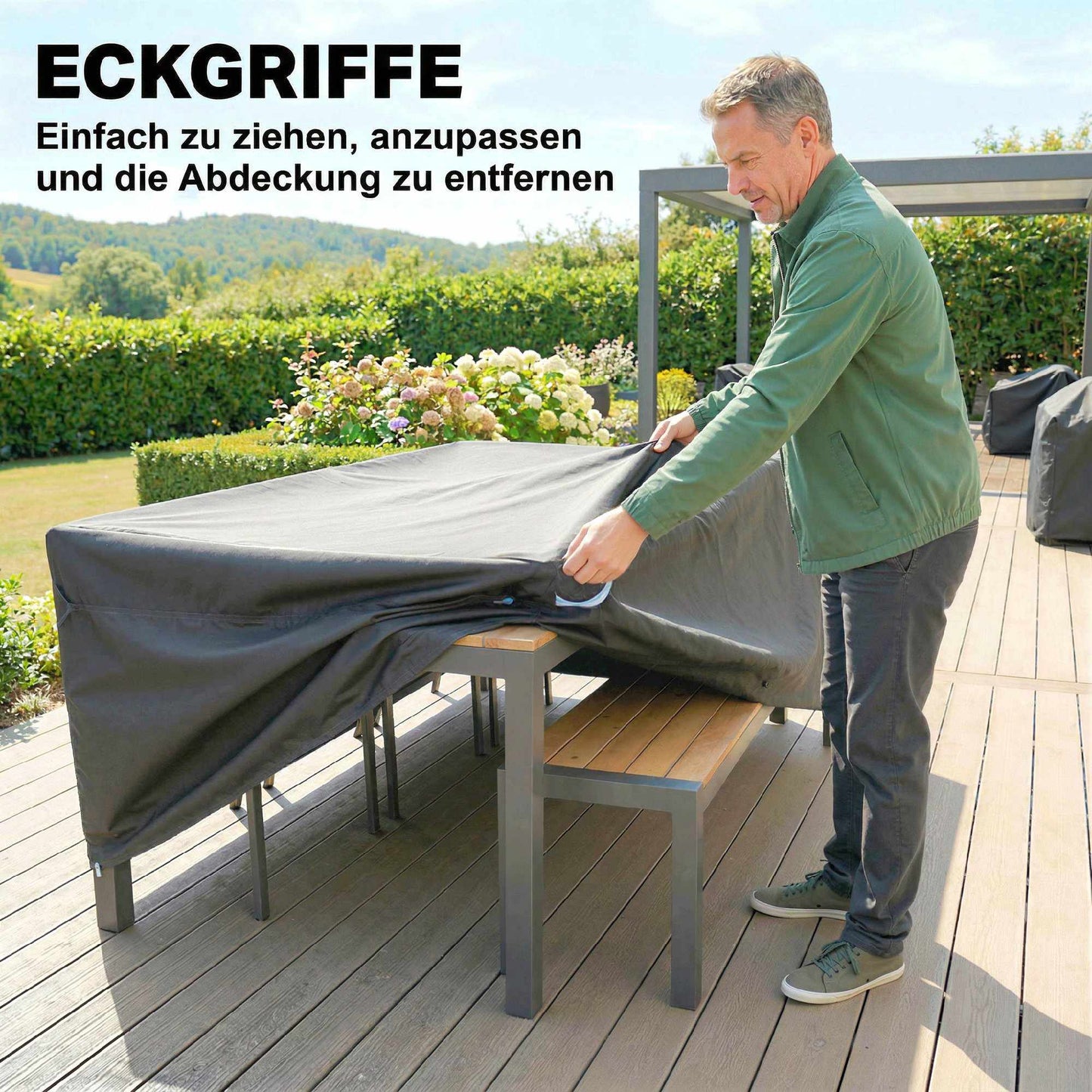 Outdoor Furniture Cover, Waterproof 420D Oxford, 180x120x74cm