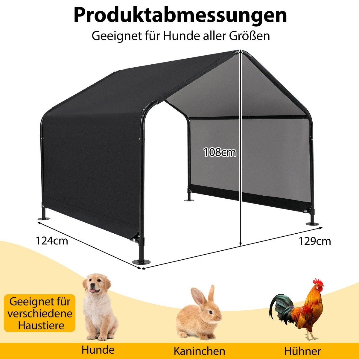 Outdoor Pet Tent, Waterproof Shelter for All Sizes