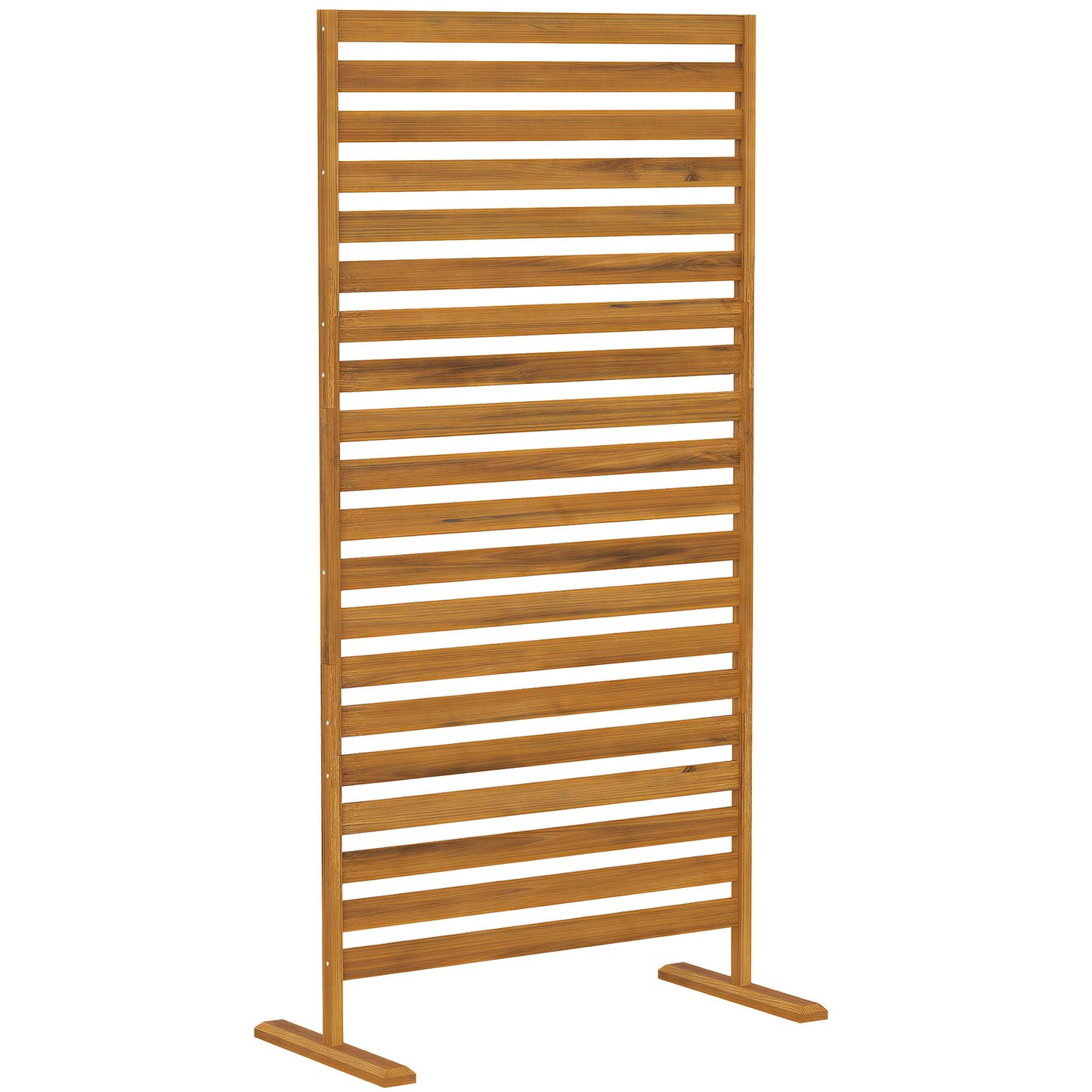 Outdoor Privacy Screen, Natural Wood, 80x170 cm