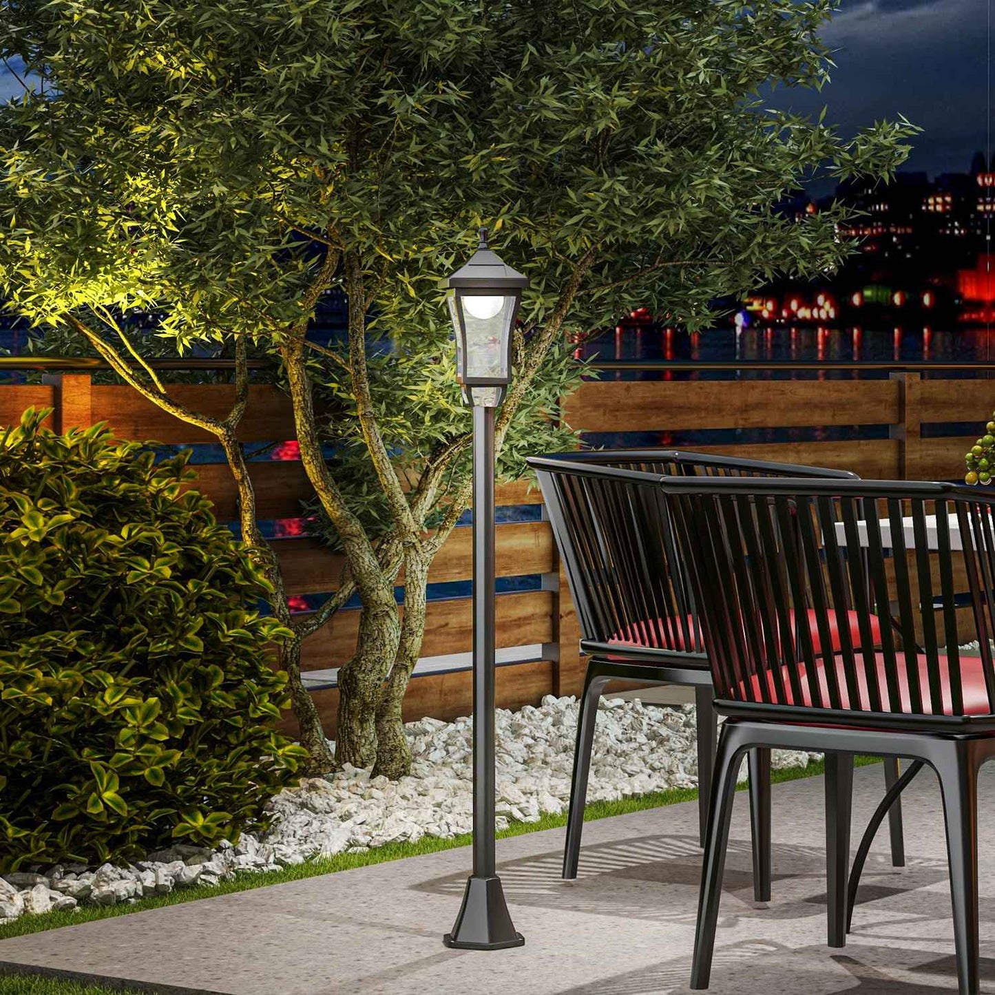 Outdoor Solar Lantern, Automatic On/Off, Weatherproof IP44