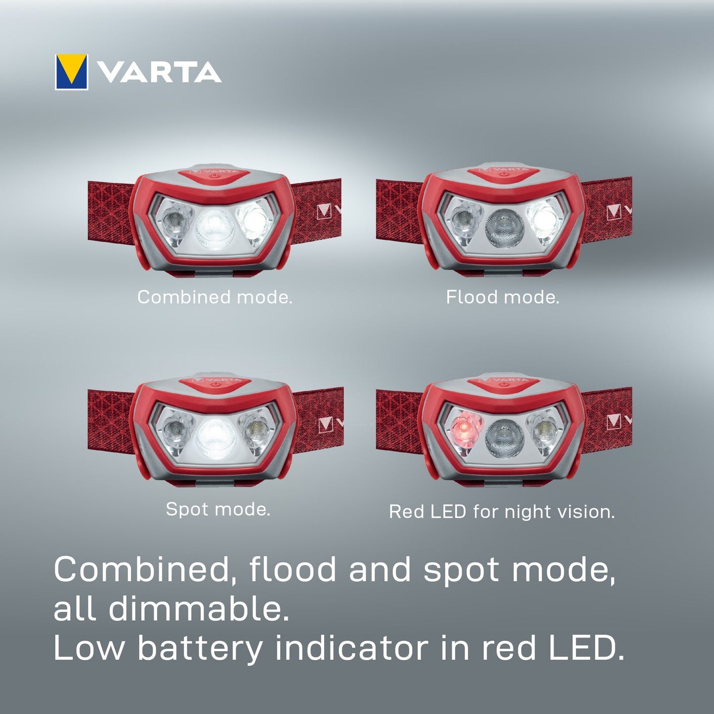 Outdoor Sports H20 Pro Headlamp 200 lm Red