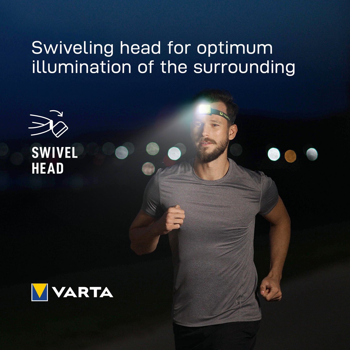 Outdoor Sports Ultralight H30R Headlamp 300 lm Yellow