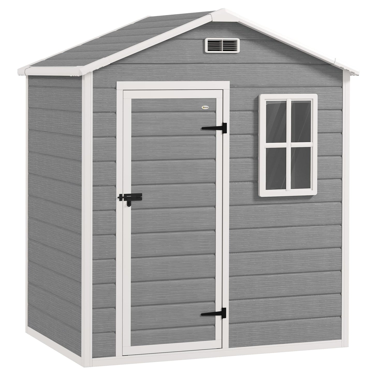 Outdoor Storage Shed, 1.9m², Lockable Door, Slope Roof