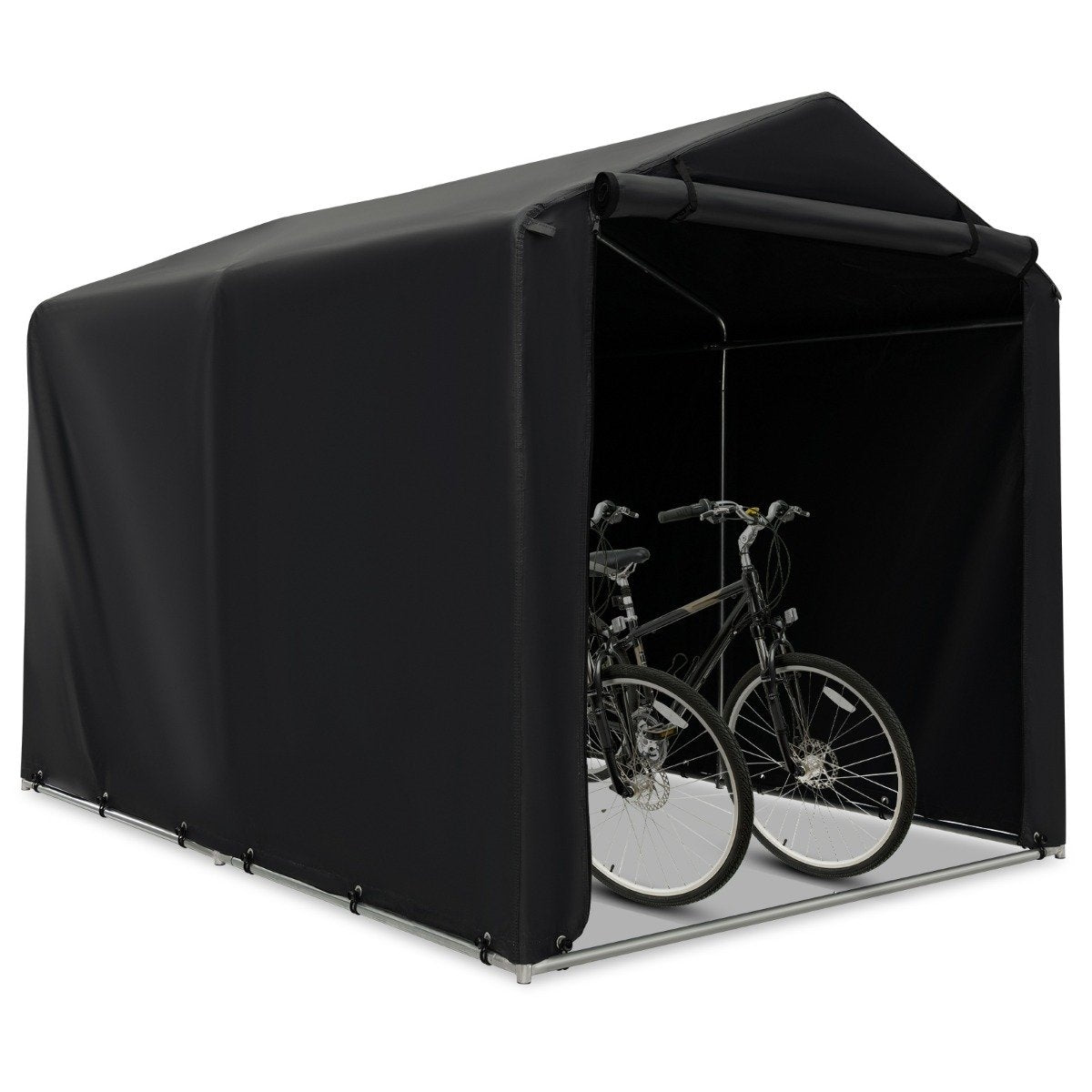 Outdoor Storage Shed, Waterproof Metal Frame, 160x218x164 cm