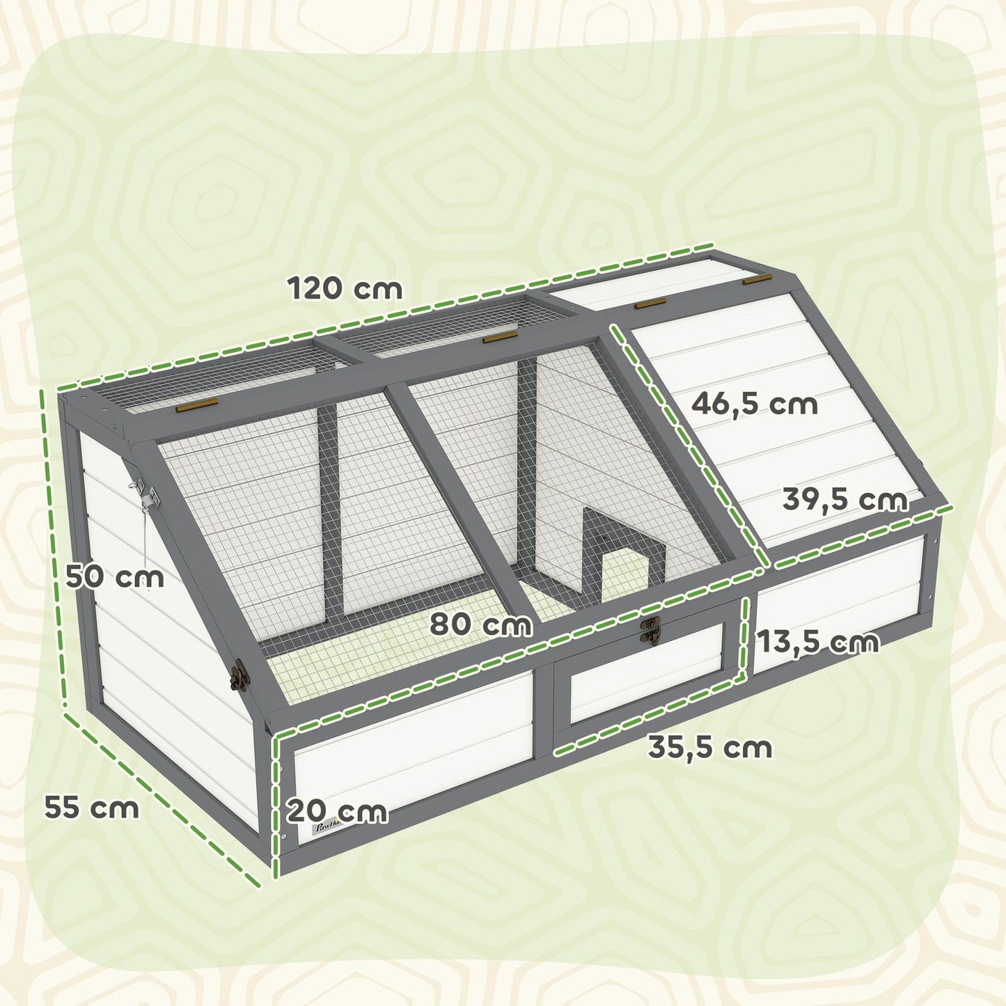 Outdoor Tortoise Enclosure, Bottomless, Easy Access