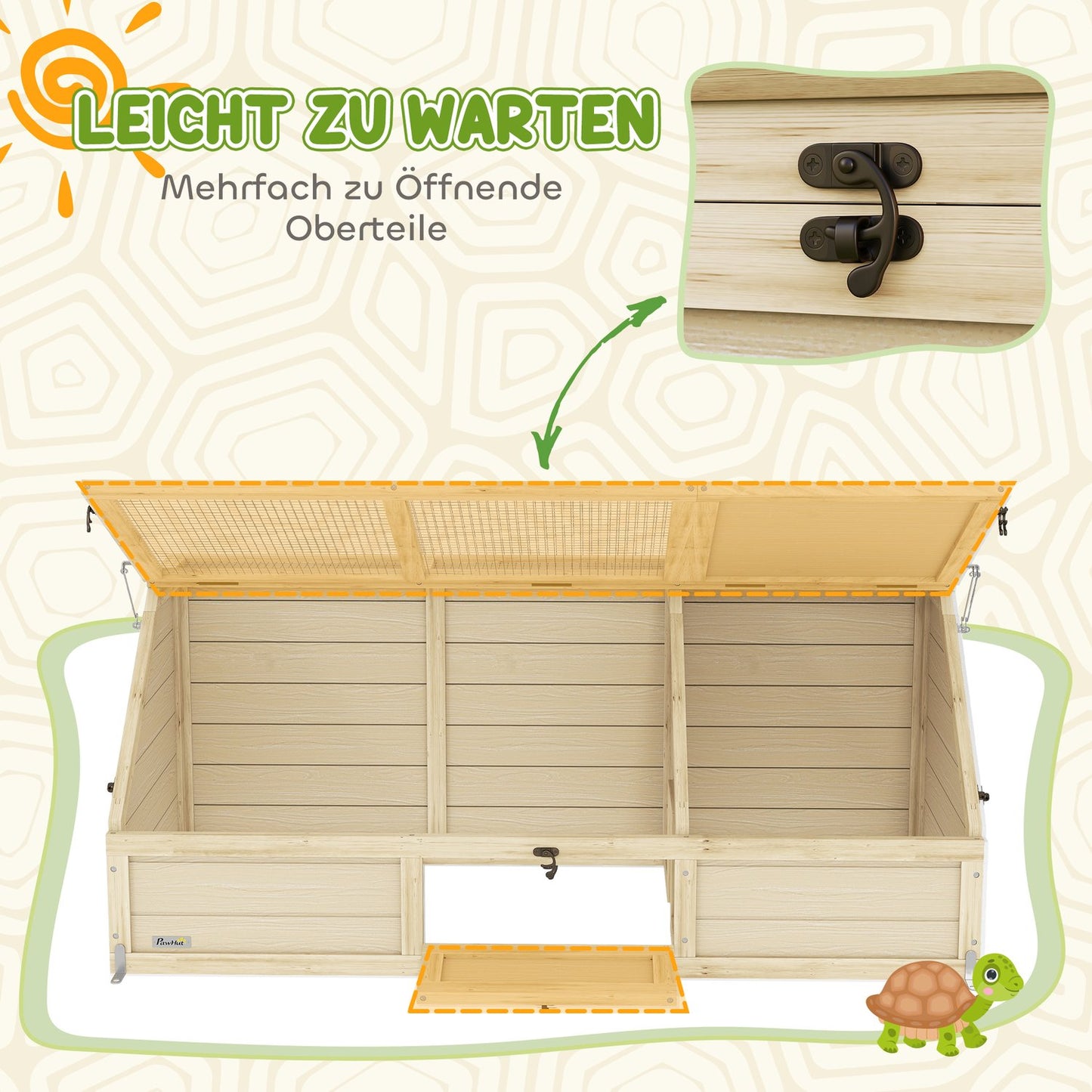 Outdoor Tortoise Enclosure, Open-Base Design