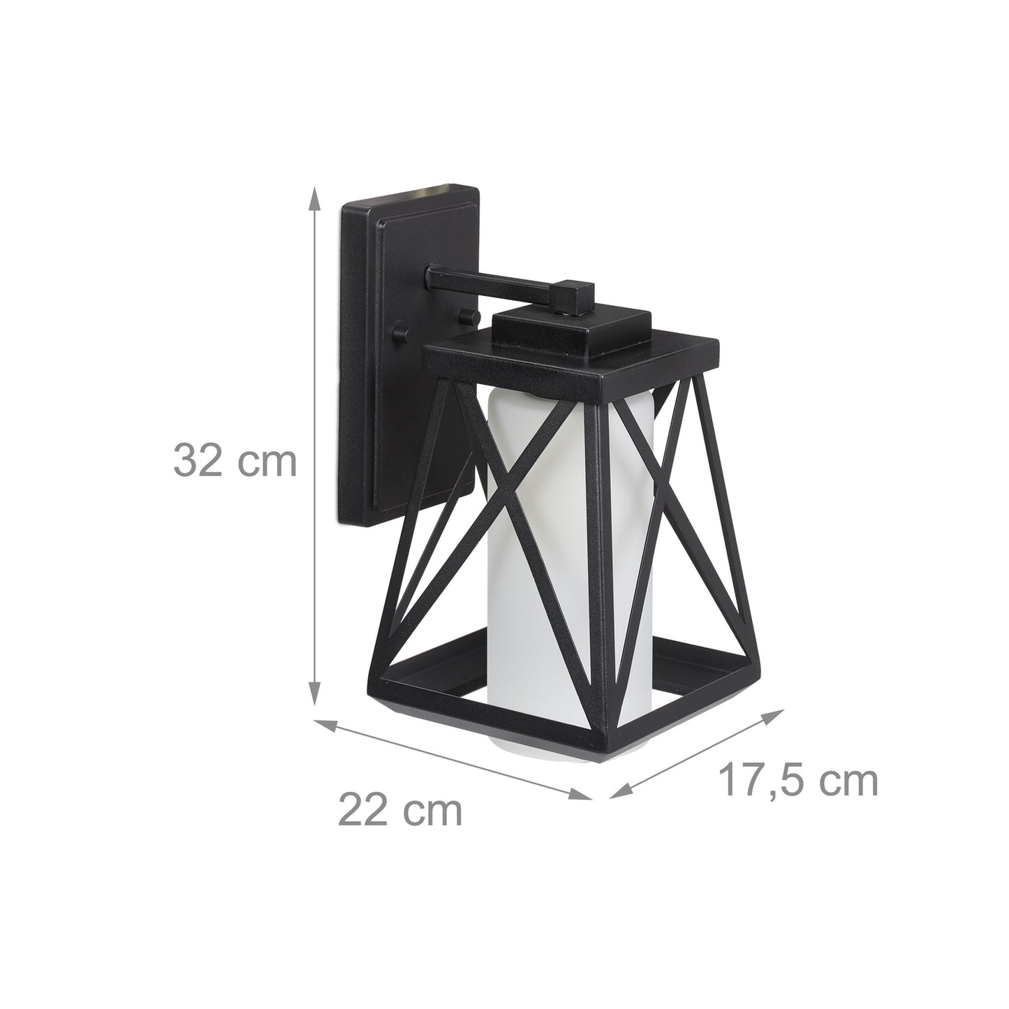 Outdoor Wall Light Black