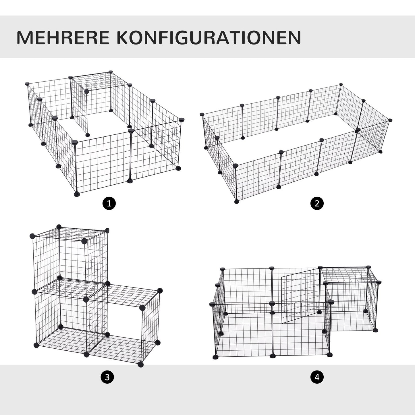 Small Animal Metal Mesh Outdoor Enclosure 106x73x36cm