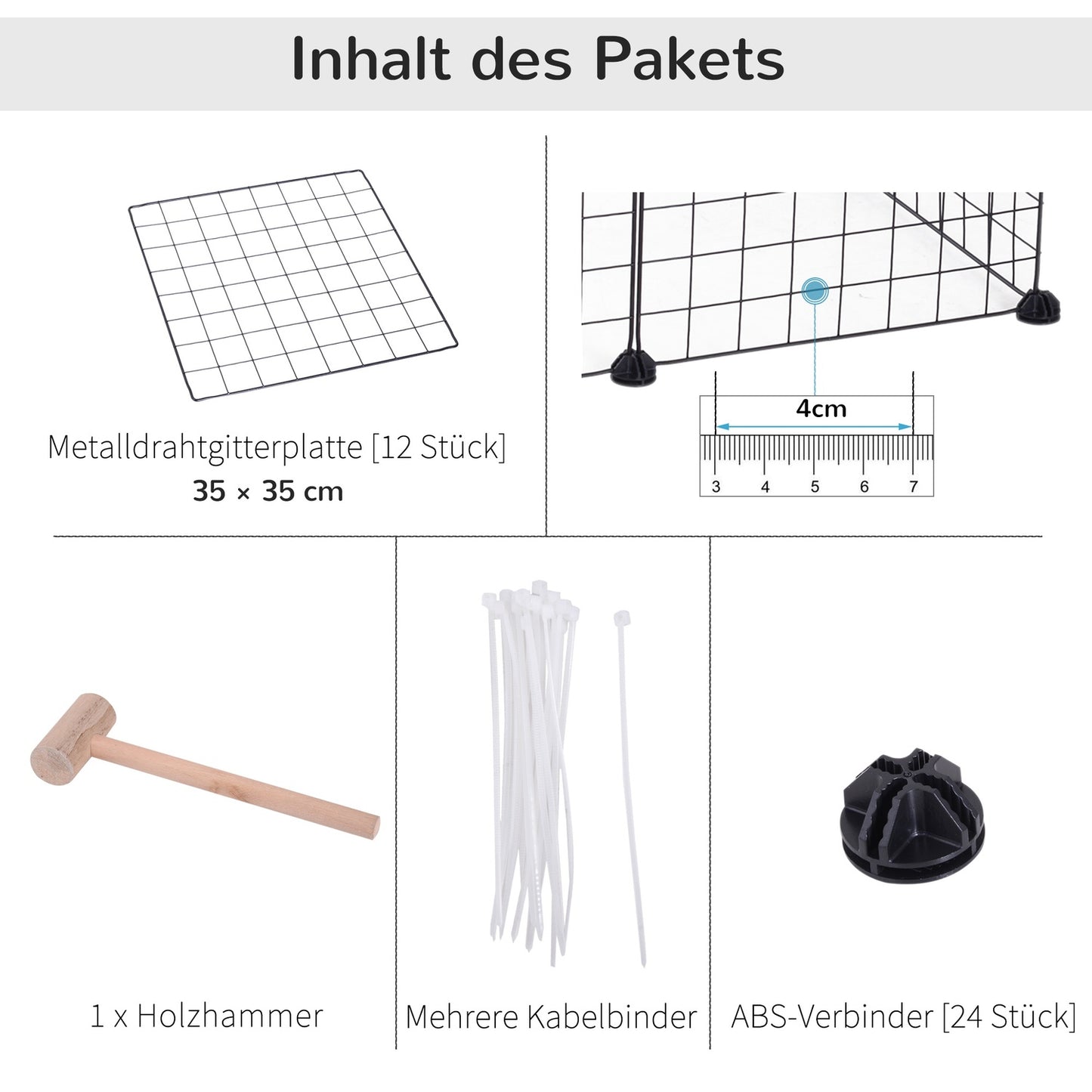 Small Animal Metal Mesh Outdoor Enclosure 106x73x36cm