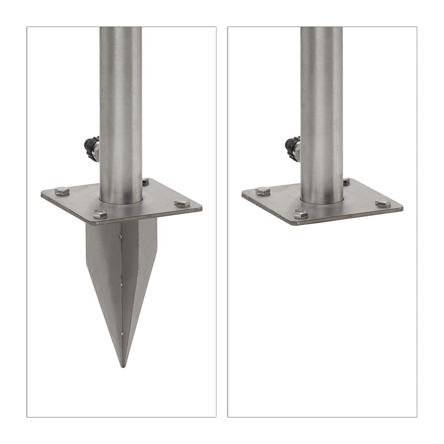 Outdoor faucet with hose holder
