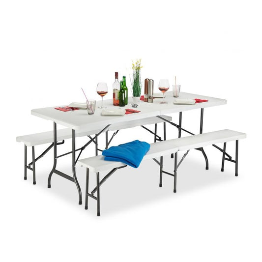 Outdoor furniture foldable white