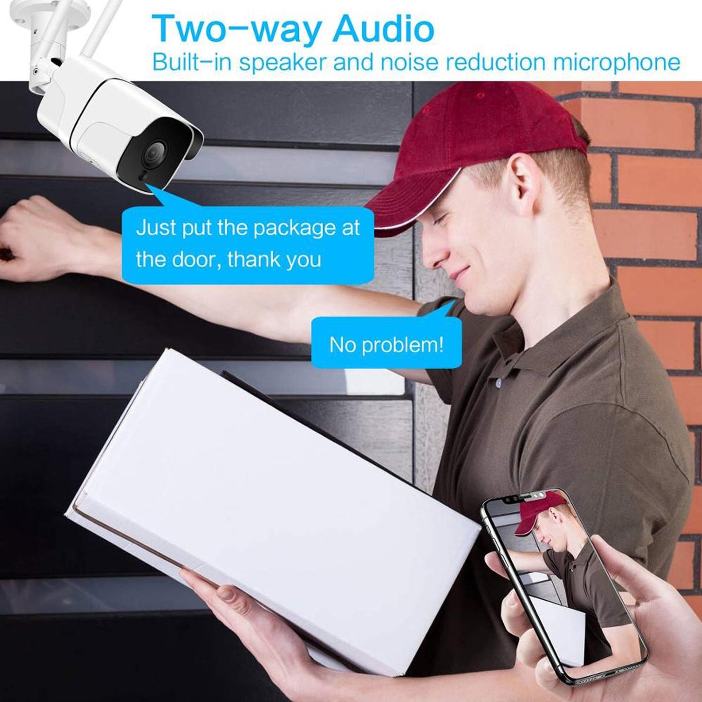 Outdoor smart Wi-Fi/IP camera TUYA compatible