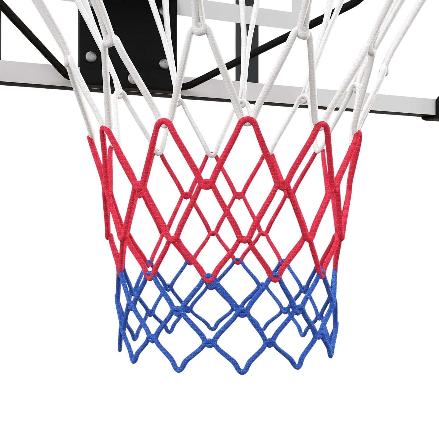 Outdoor wall-mounted basketball hoop with steel backboard