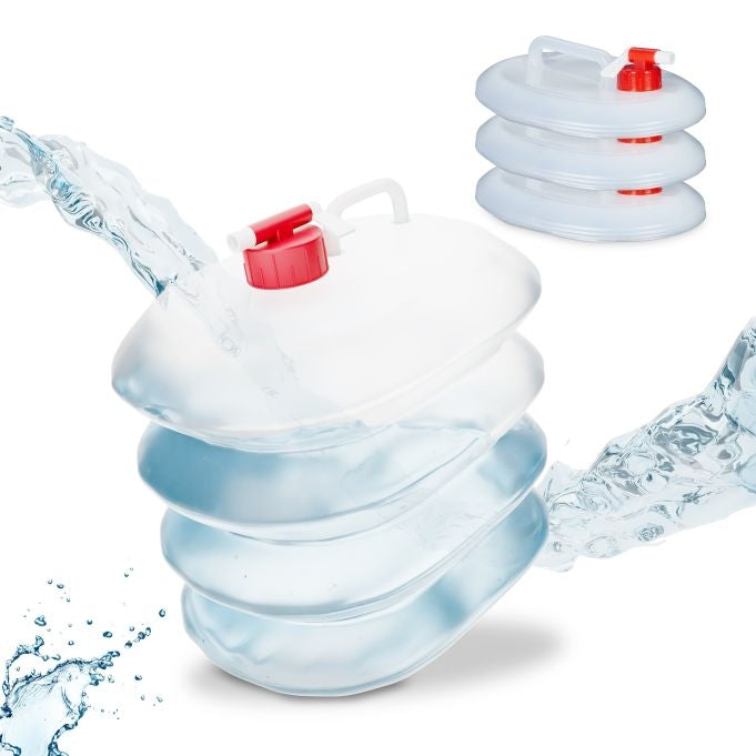 Oval collapsible capsules in a set of 4