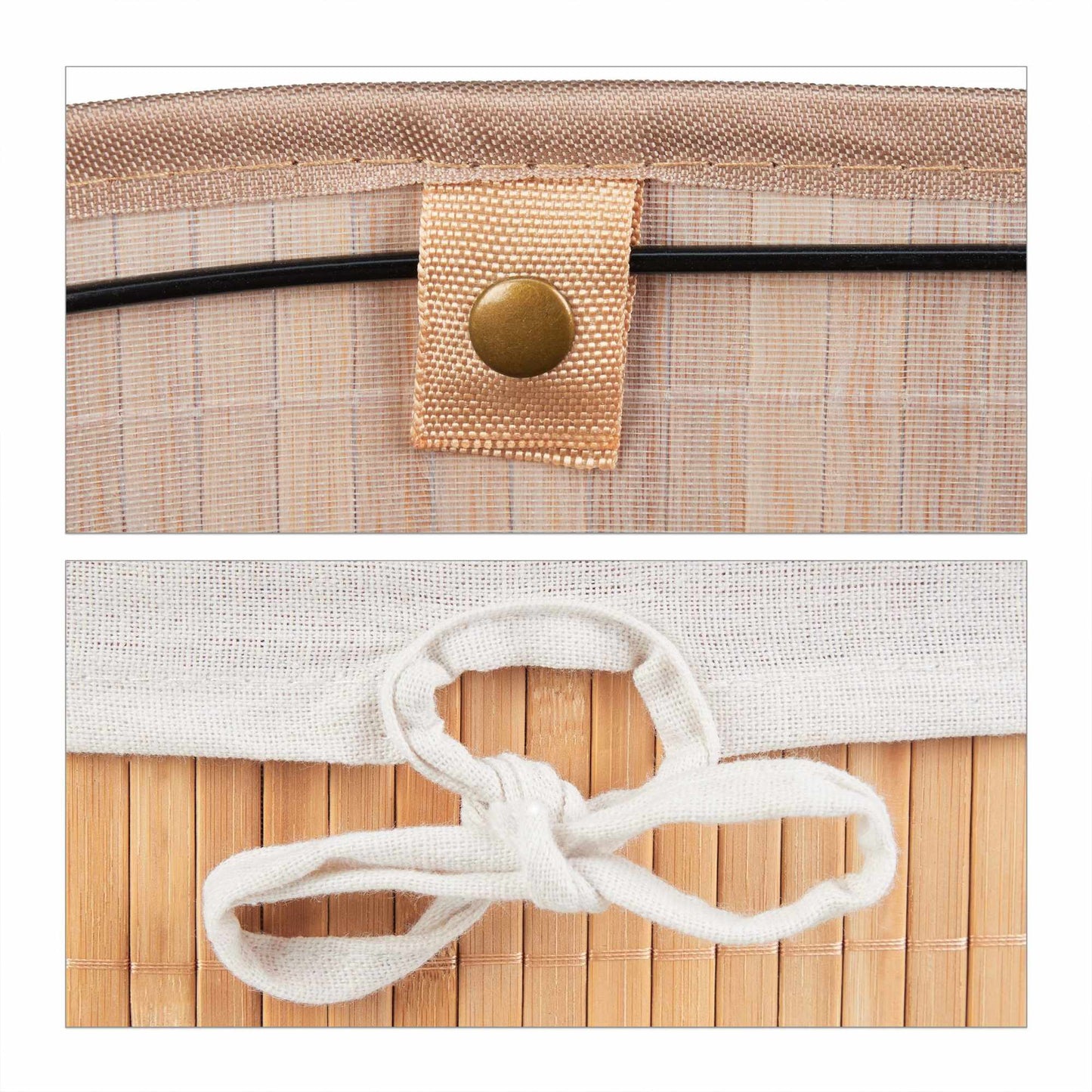 Oval laundry basket