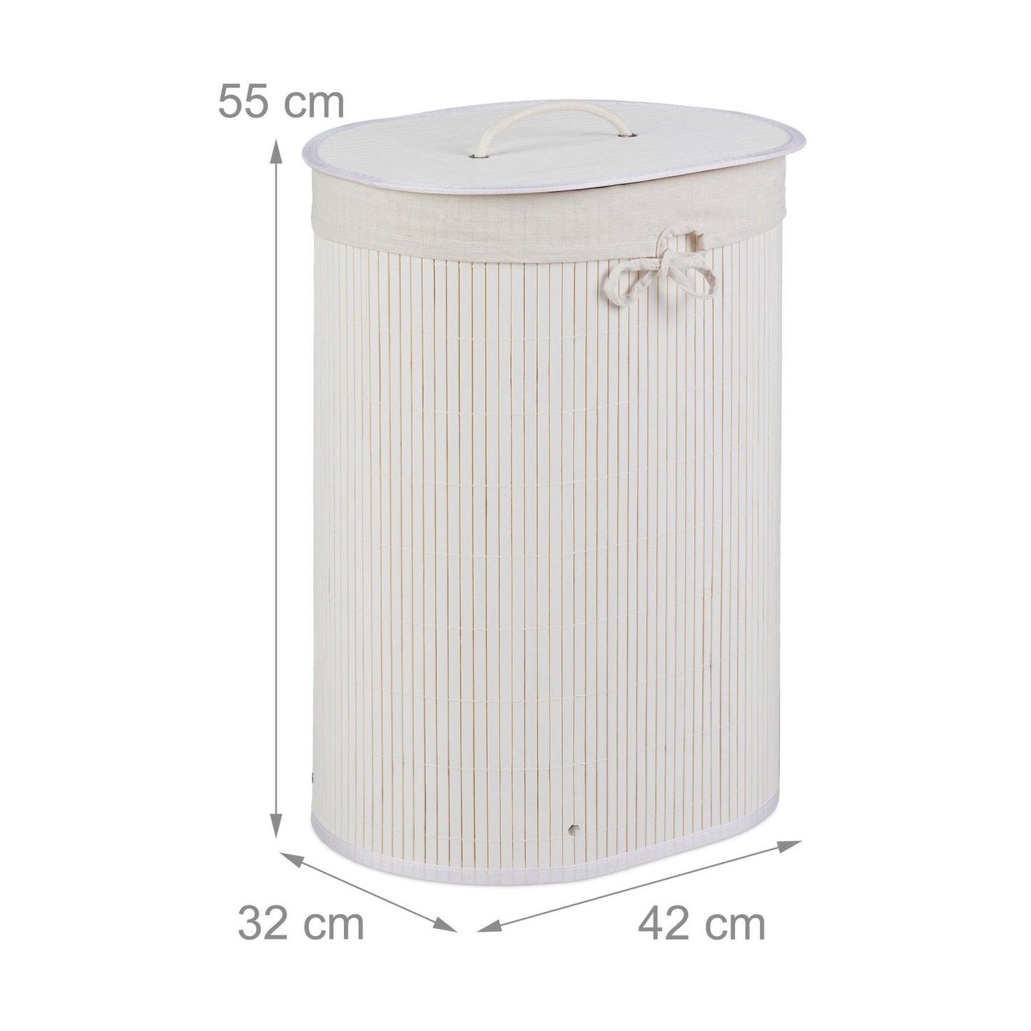 Oval laundry basket