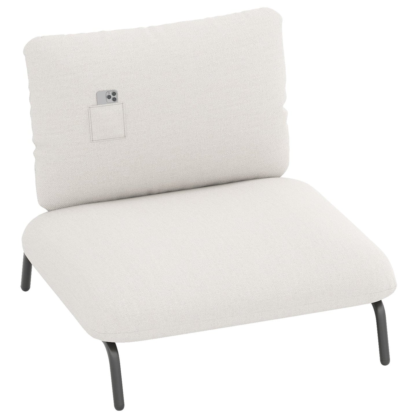Oversized Accent Chair, Wide Seat, 250kg Capacity, Beige