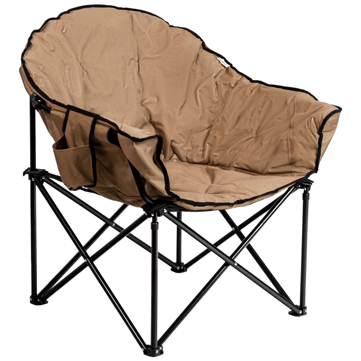 Oversized Folding Camping Chair with Cup Holder & High Back