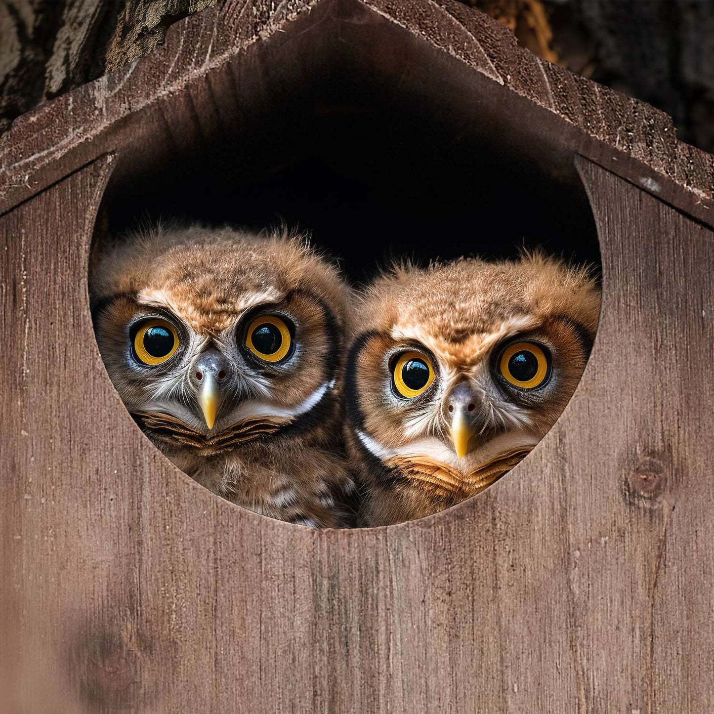 Owls Nest Box Wood