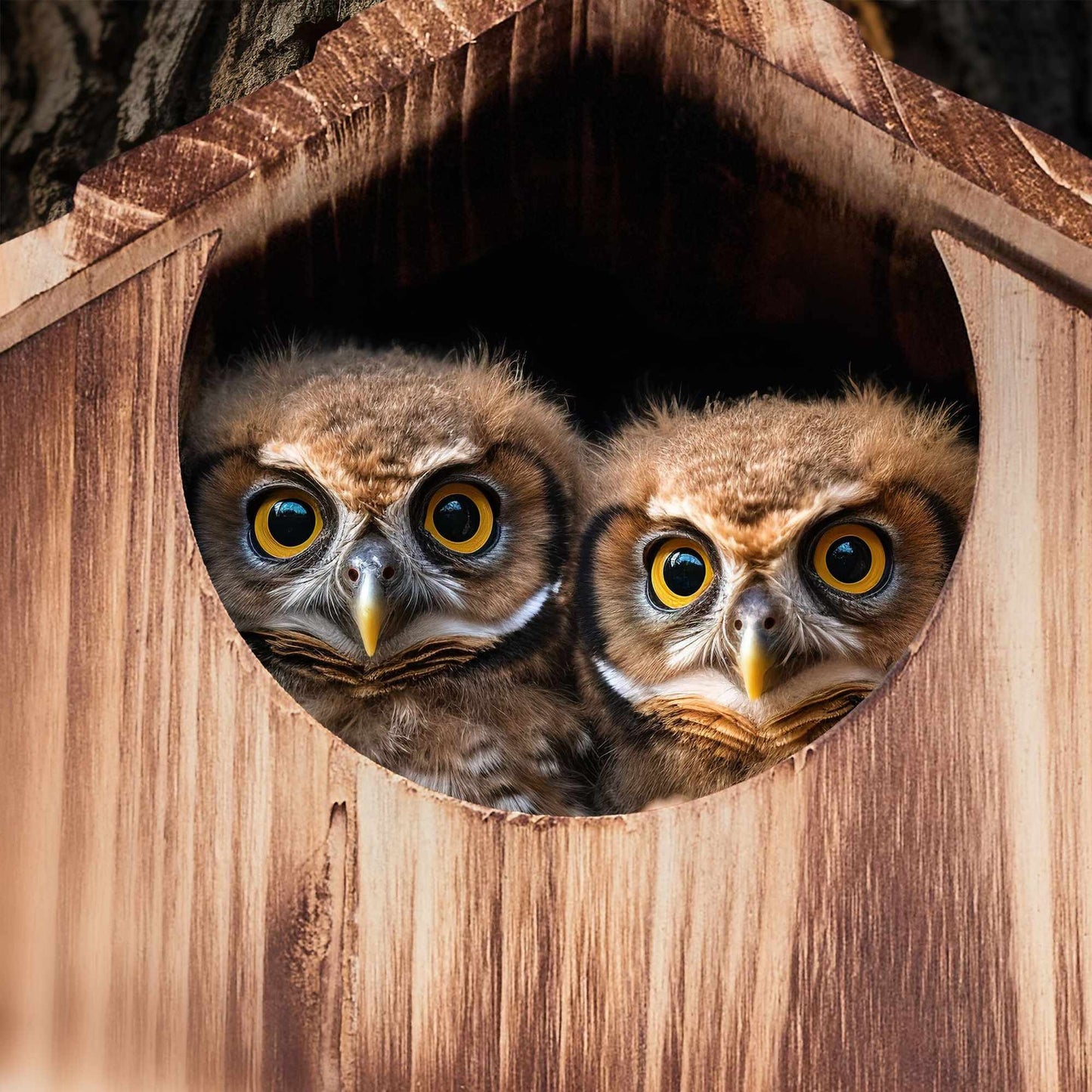 Owls Nest Box Wood
