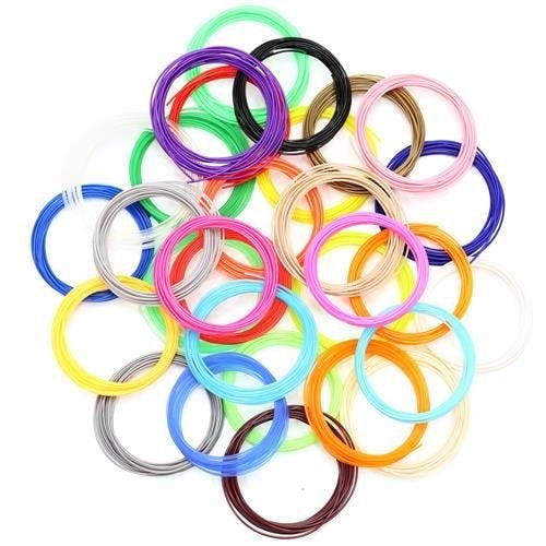 PLA 3D filaments - set 30pcs x 5m