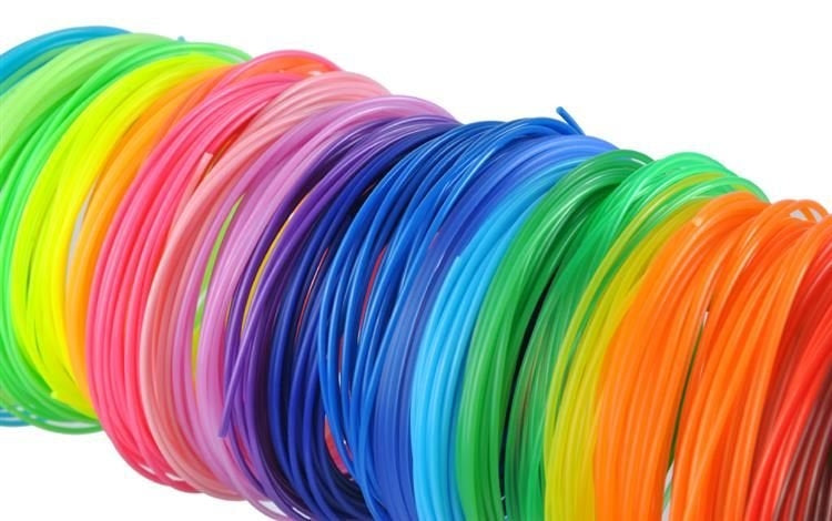 PLA 3D filaments - set 30pcs x 5m