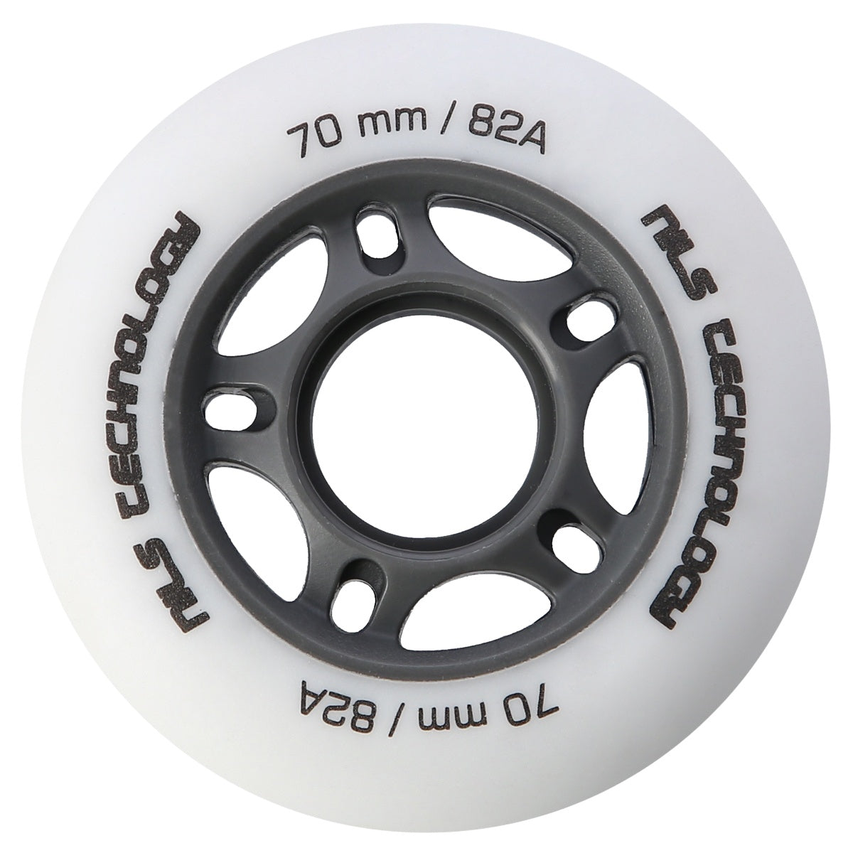 PU 70 x 24 White Wheels, 82A Hardness, Set of 4